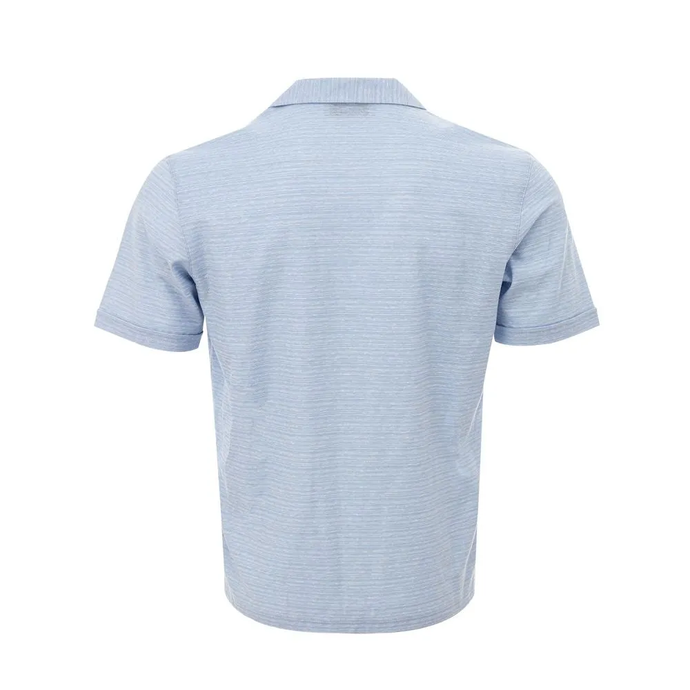 Blue Linen And Cotton Shirt