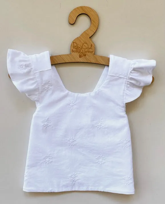 Blush Linen Pinafore Set