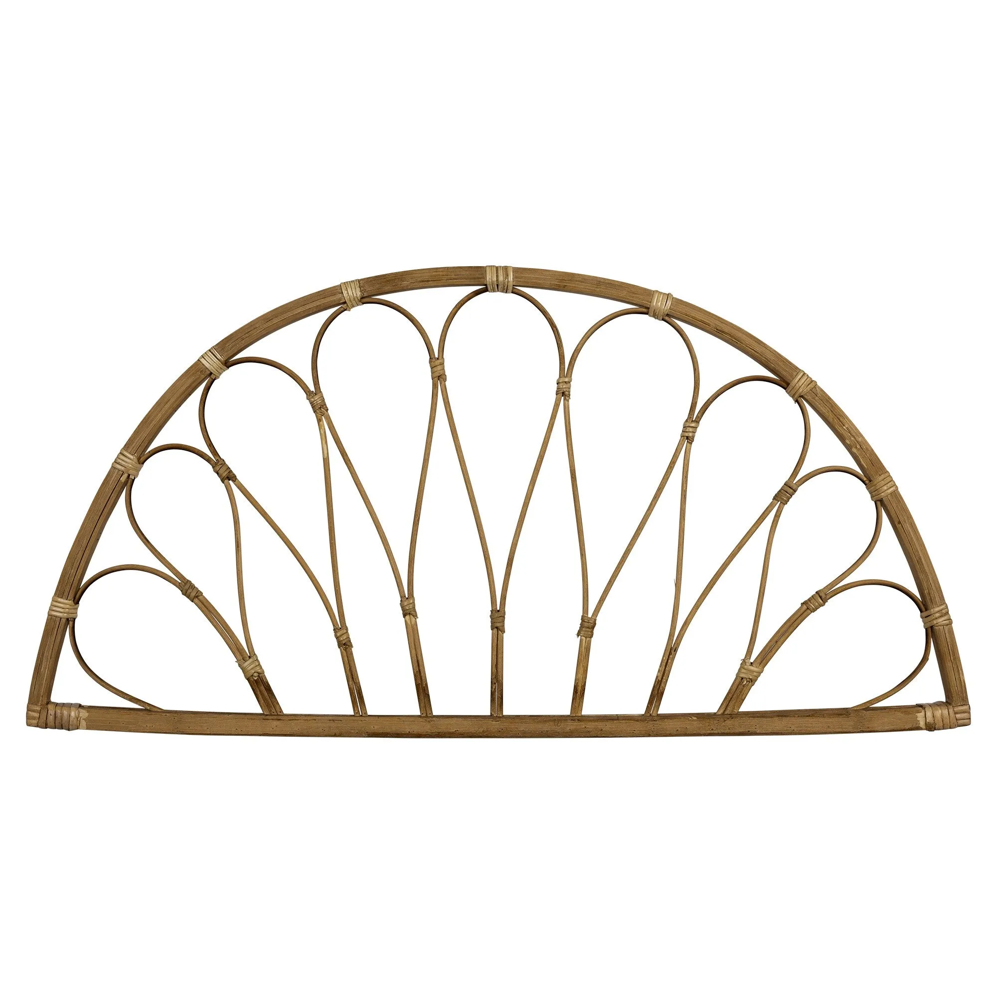 Bohemian Bamboo Half Moon Wall Decor