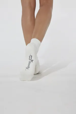 Boody Womens Socks Sport Ankle White 3-9