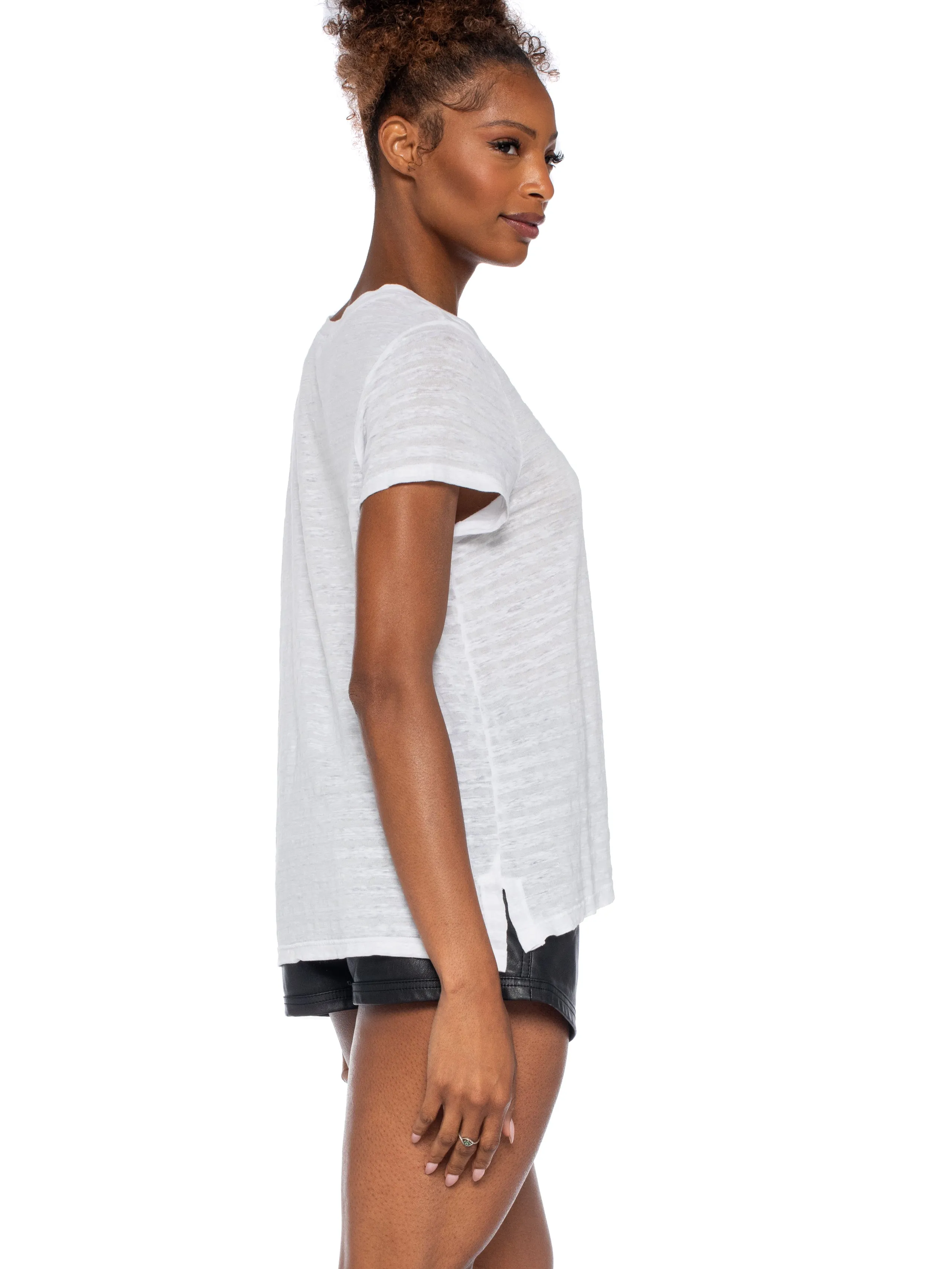 Boy Tee Vented Hem Short Sleeve