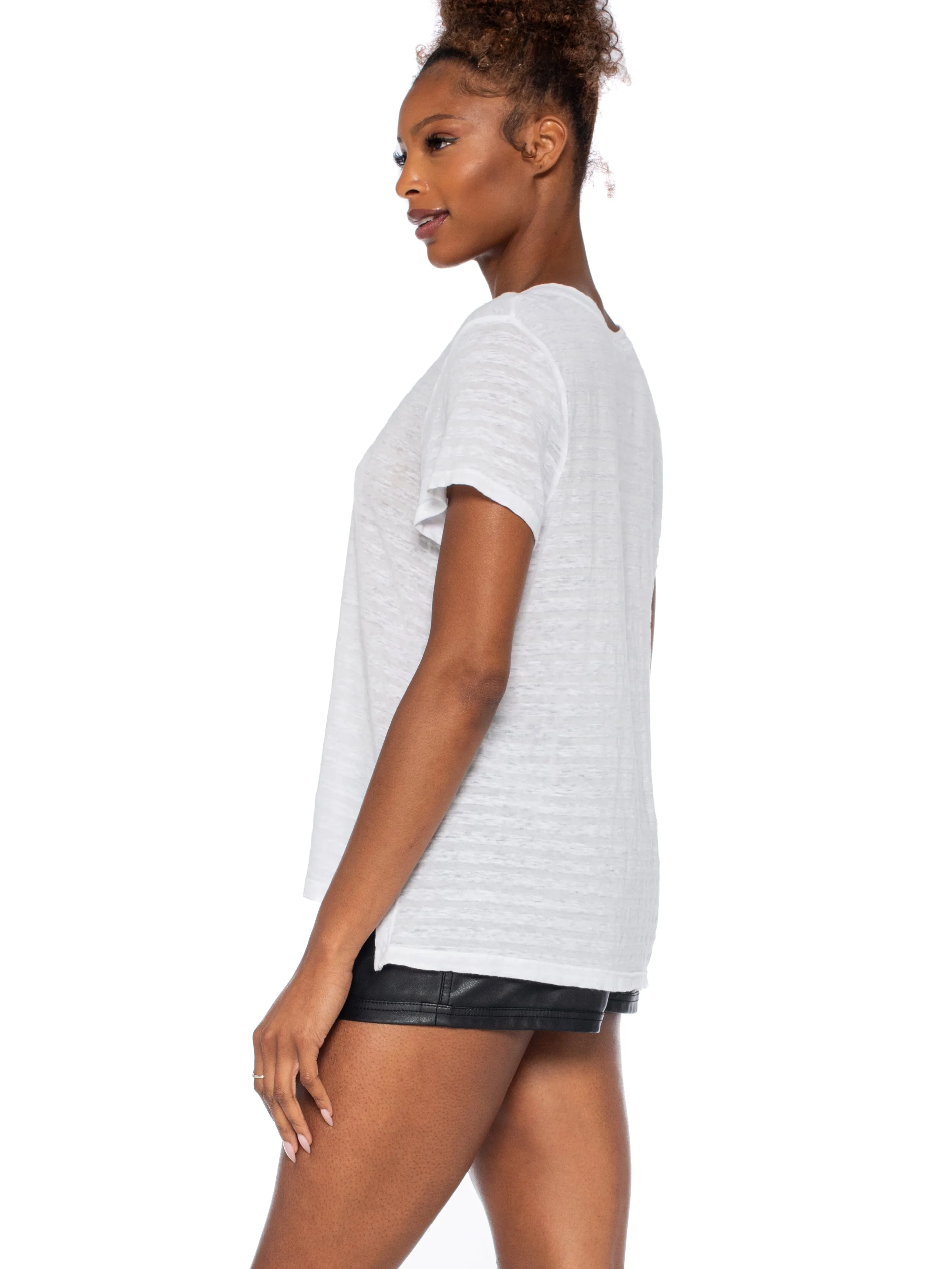 Boy Tee Vented Hem Short Sleeve