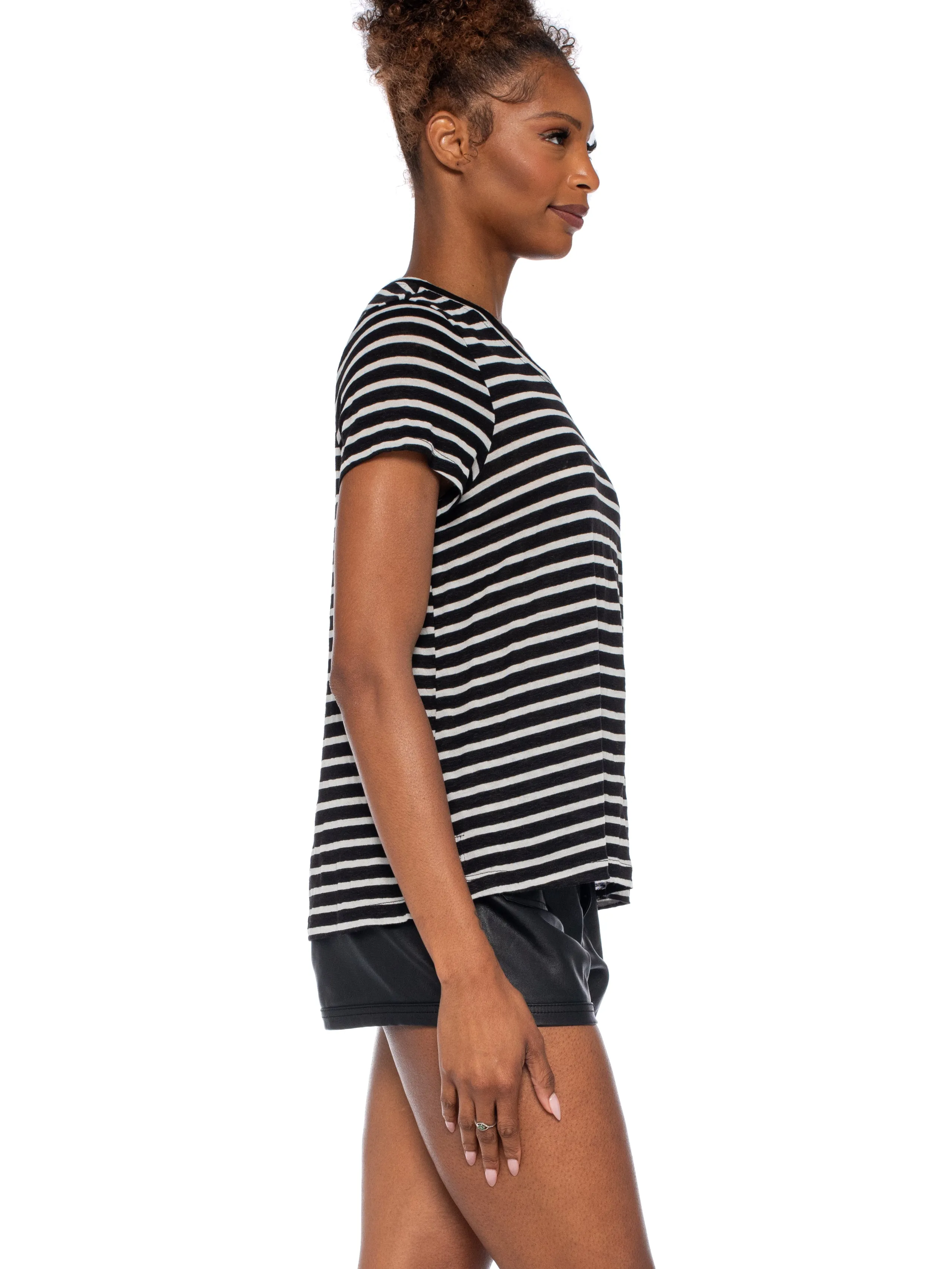 Boy Tee Vented Hem Short Sleeve