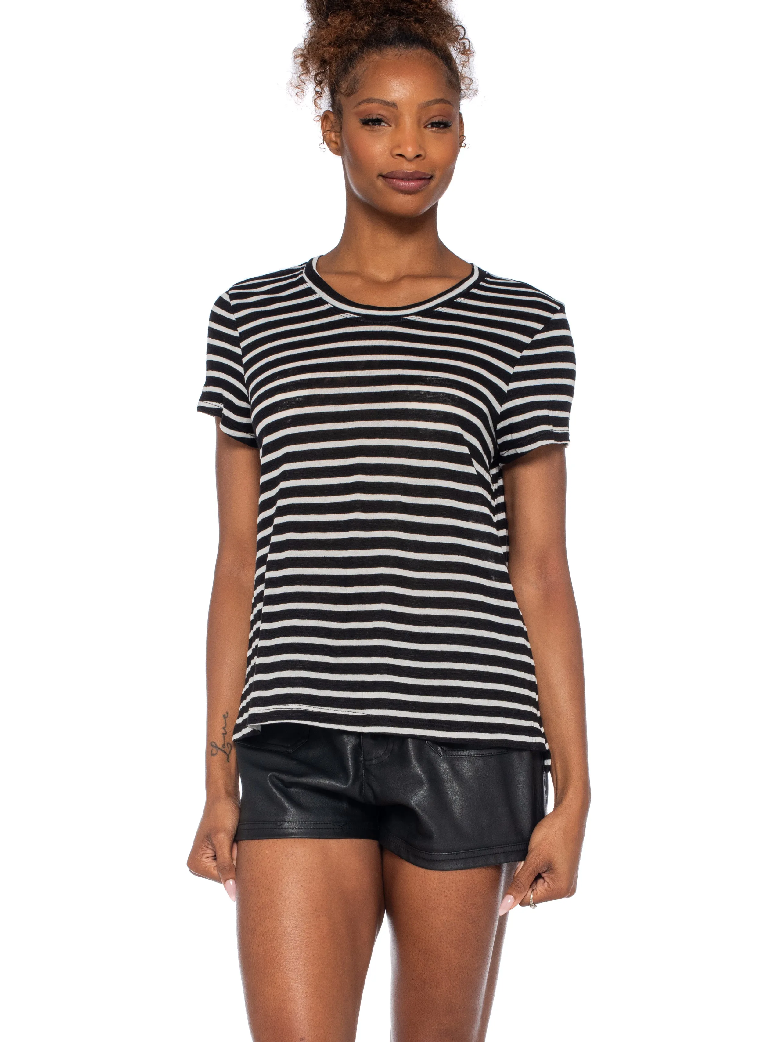 Boy Tee Vented Hem Short Sleeve