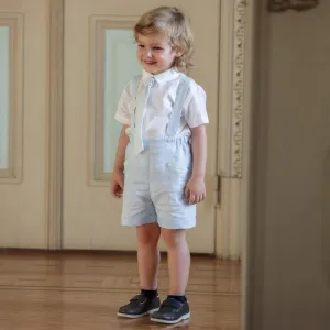 Boys Linen Shorts Set