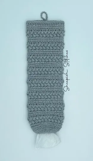 Braided Bag Holder Crochet Pattern by Sheepish Stitches Crochet