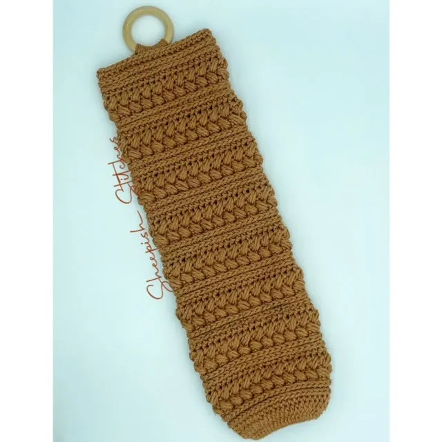 Braided Bag Holder Crochet Pattern by Sheepish Stitches Crochet