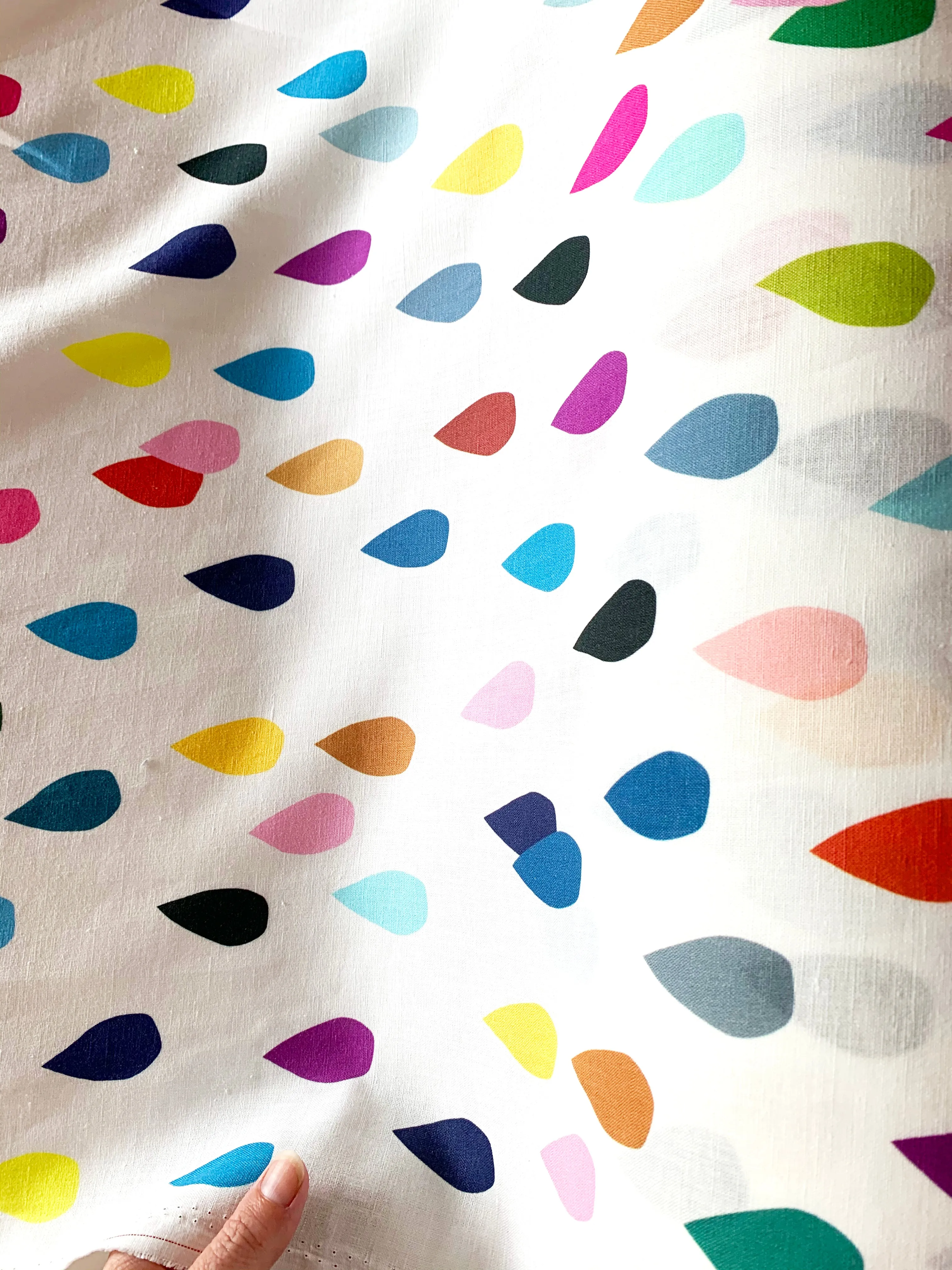 Bright Drops linen cotton