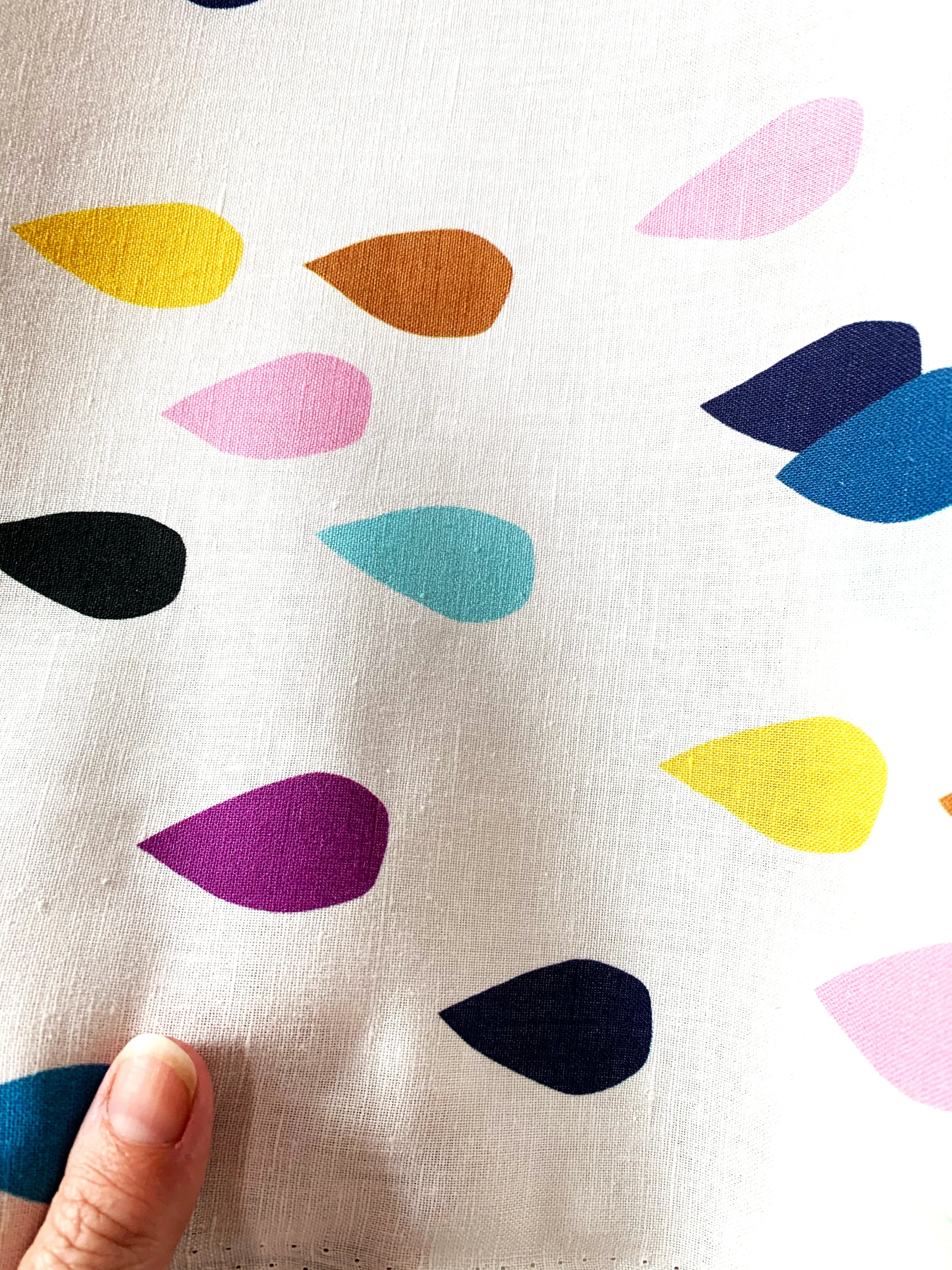 Bright Drops linen cotton