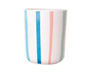 Bright Stripe Reusable Bamboo Cups