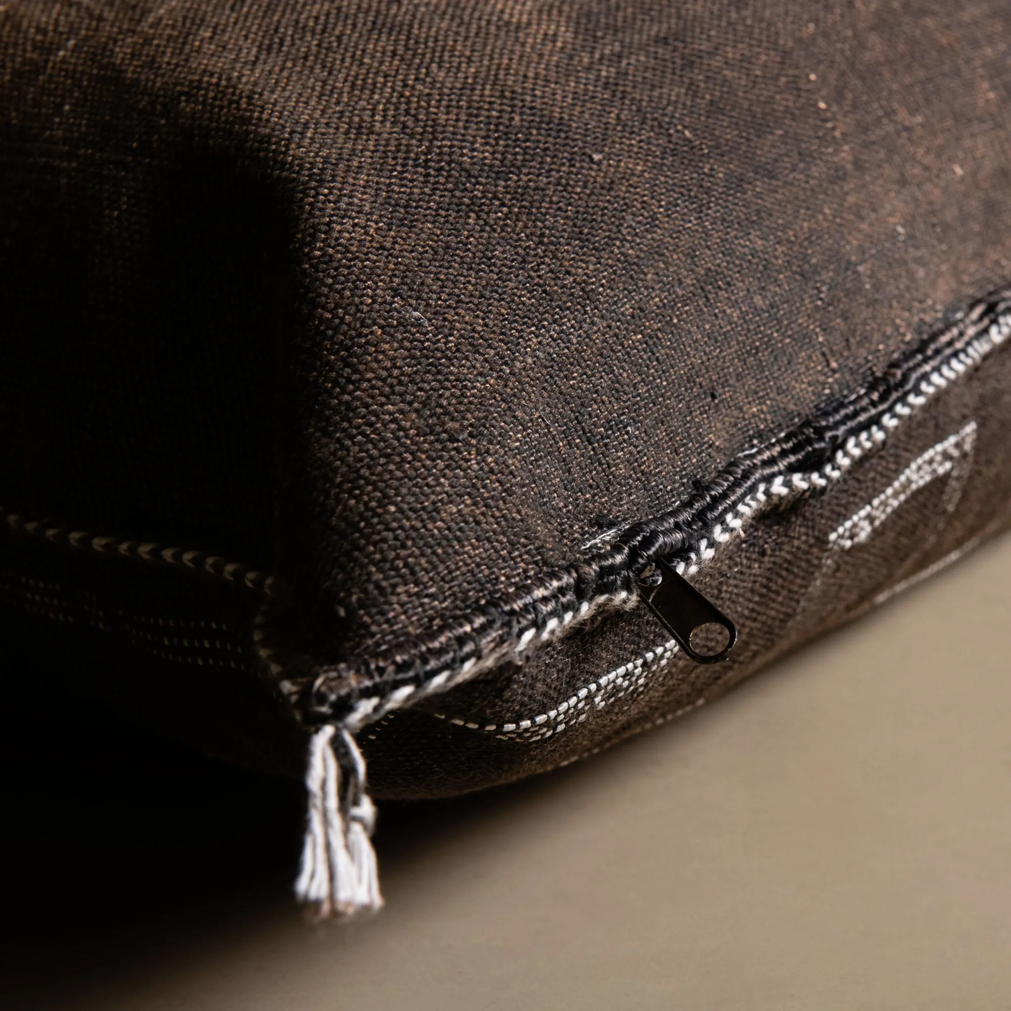 Brown Cactus silk pillow cover