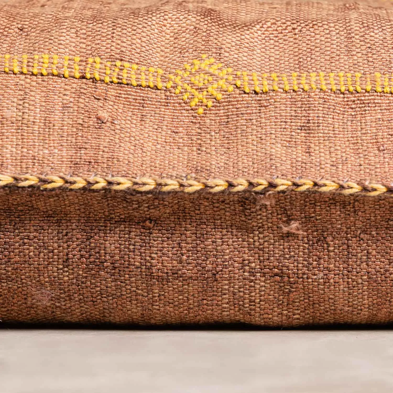 Brown Cactus silk pillow cover