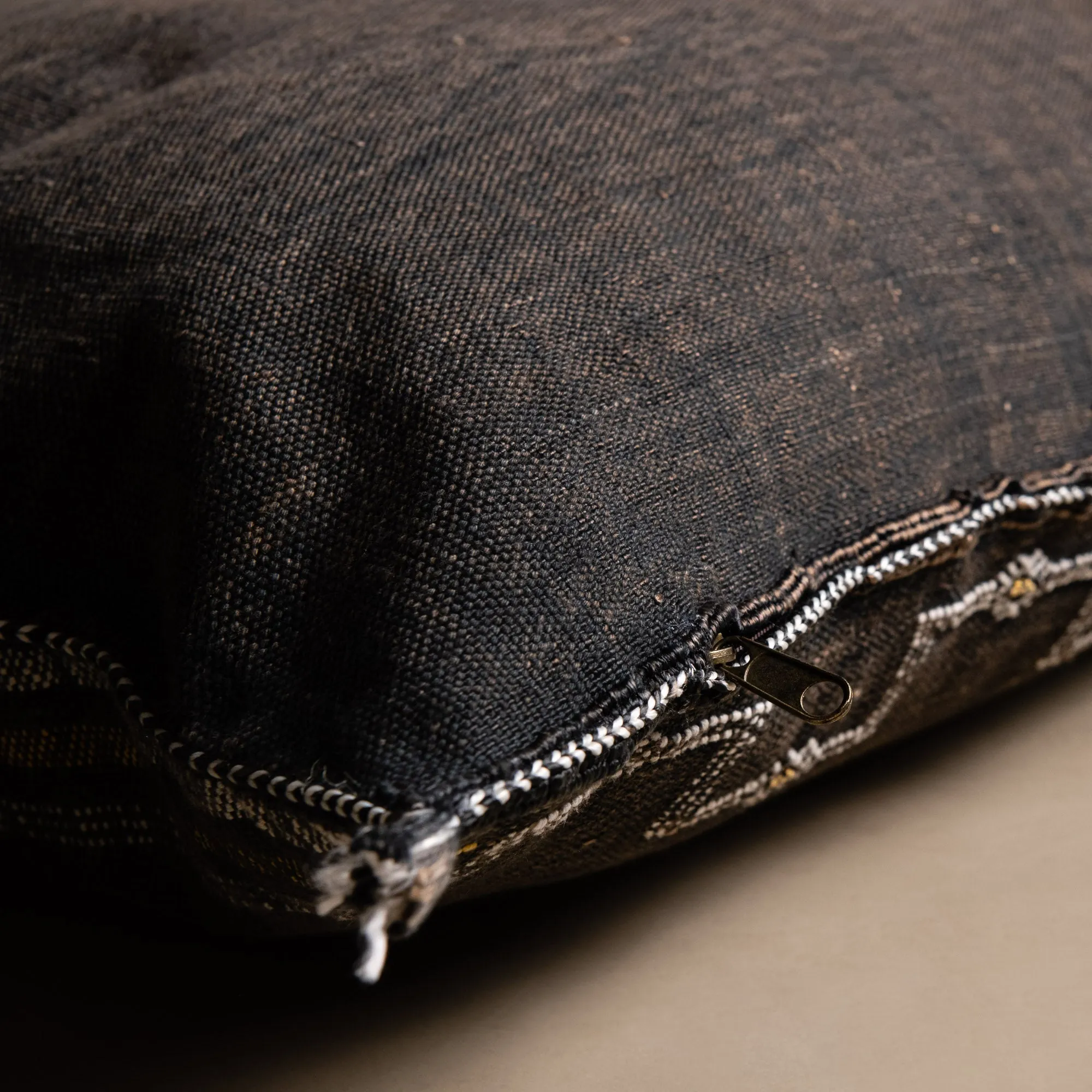 Brown Cactus silk pillow cover