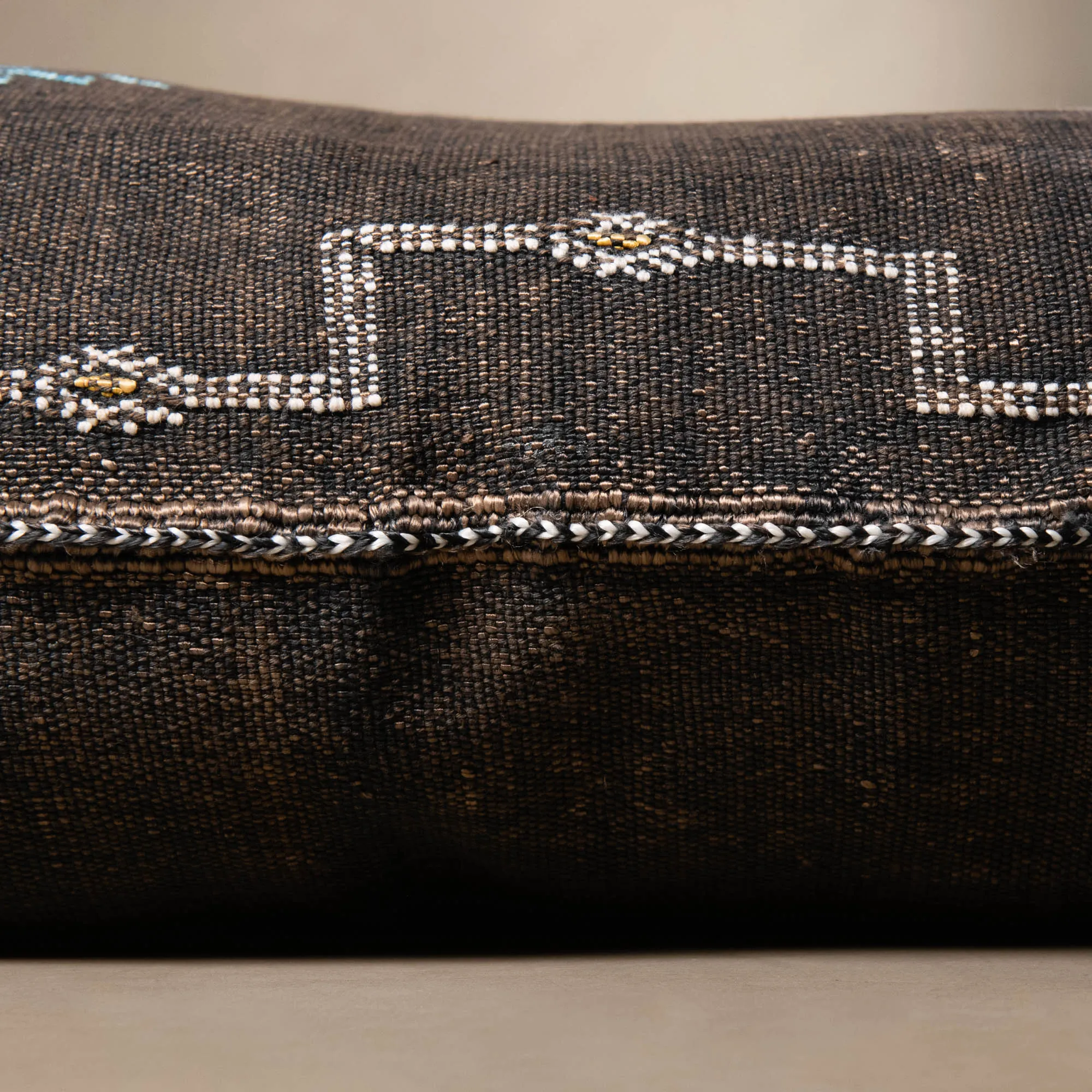 Brown Cactus silk pillow cover