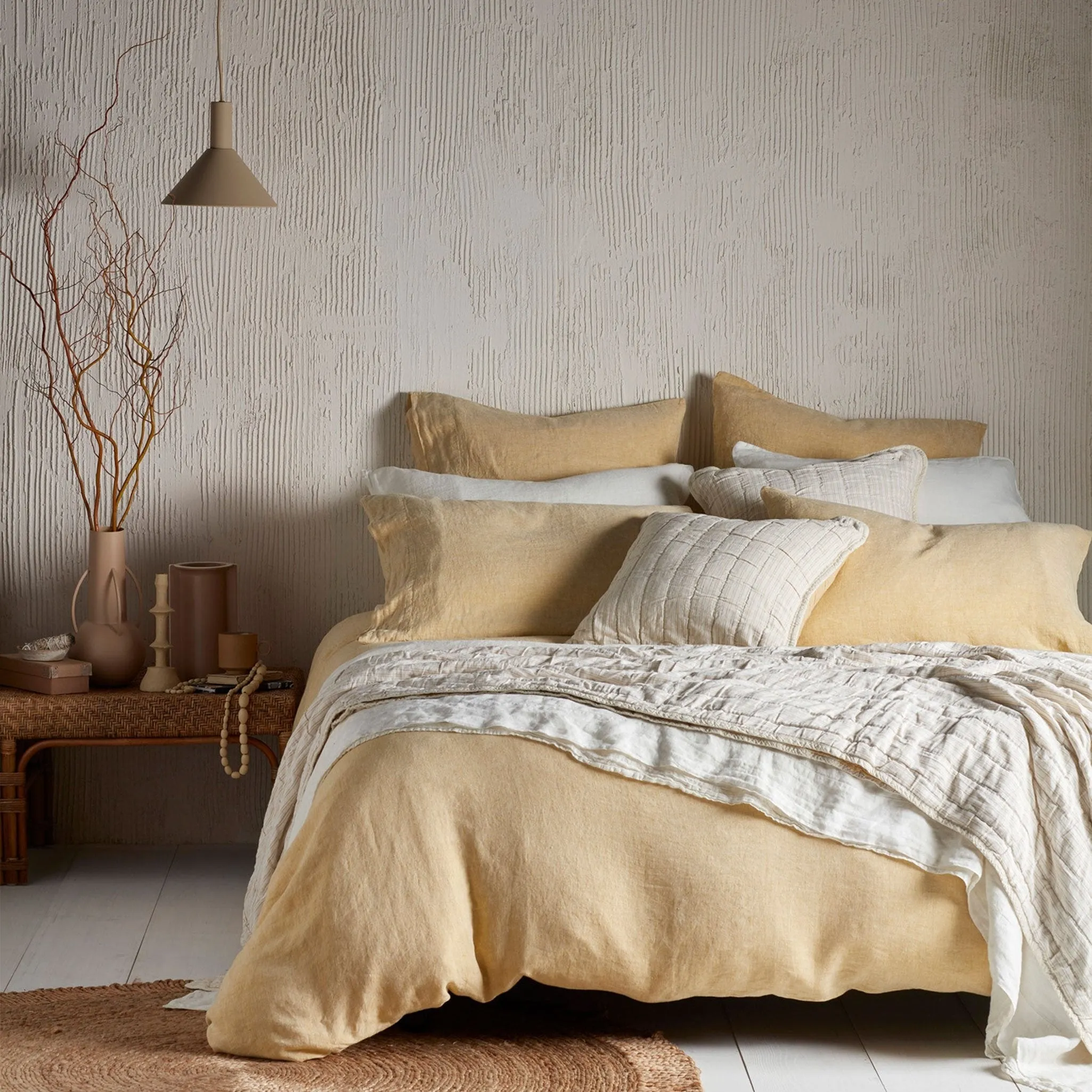 Buttercup Pure Linen Fitted Bed Sheet