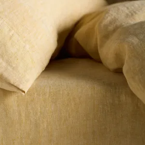 Buttercup Pure Linen Fitted Bed Sheet