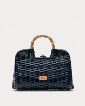 Buzzy Basket Wicker - Navy