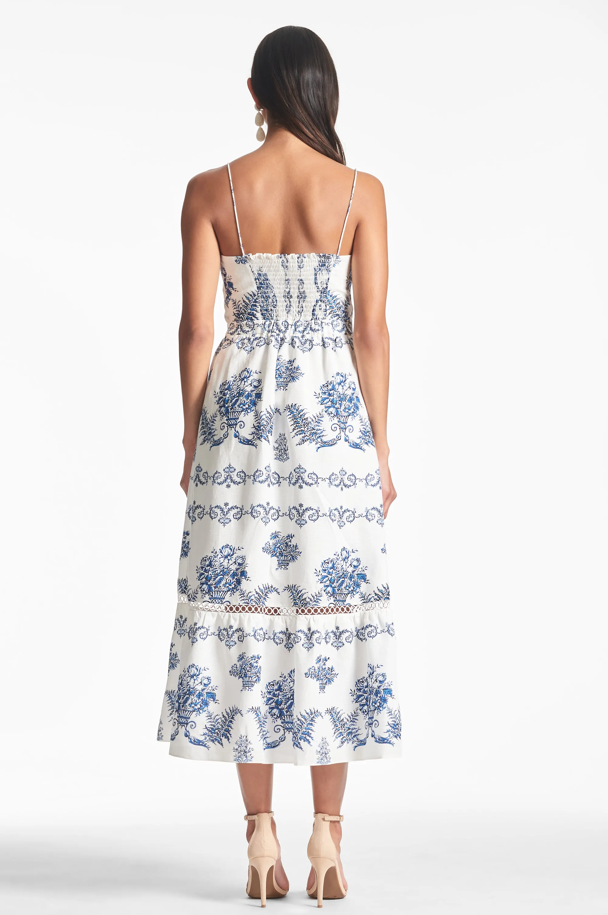 Calista Dress - Indigo/Ivory Garland - Final Sale