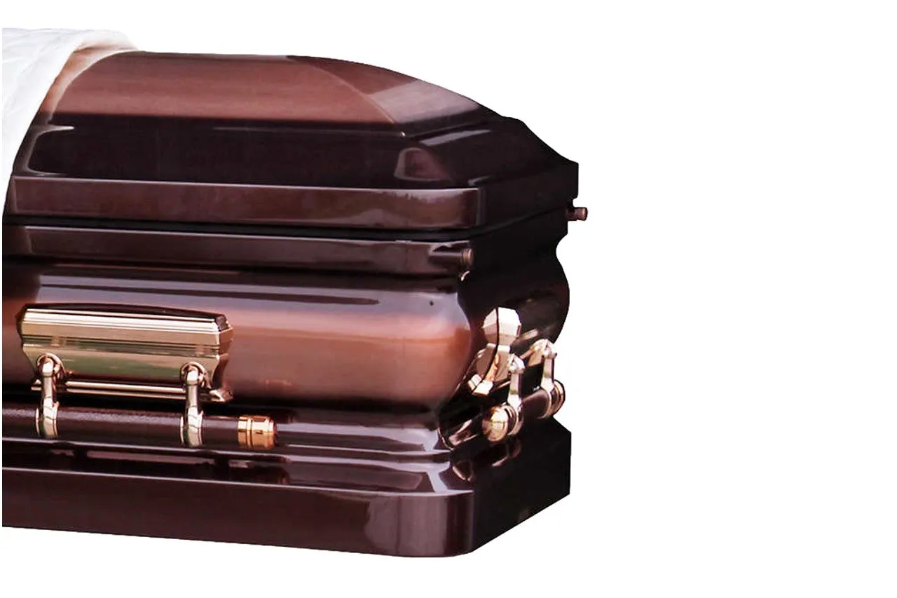 Camelot Bronze Metal Caket with Ivory interior