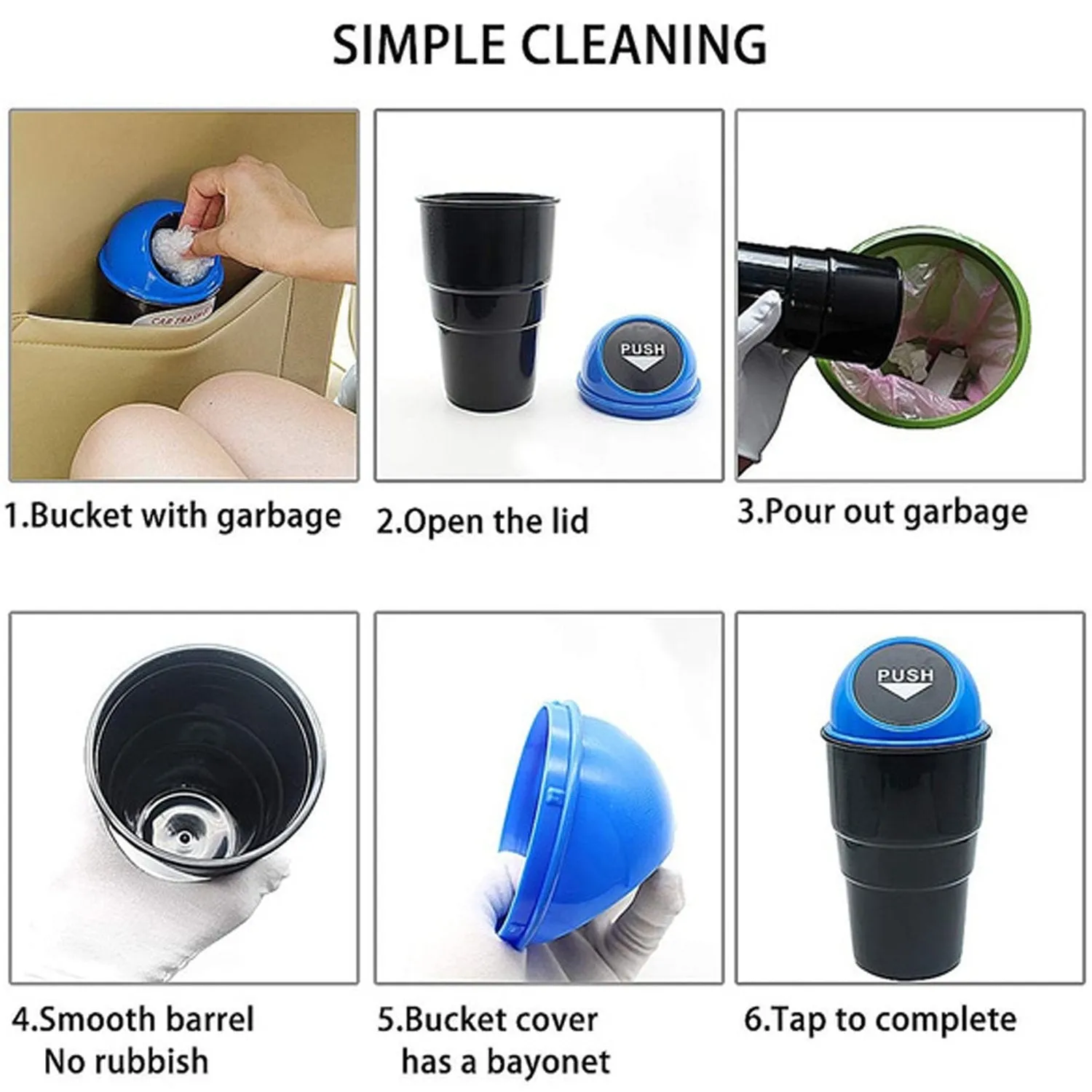 Can Big-value deals Holder Bin Mini Car Dustbin Bargain price Trash