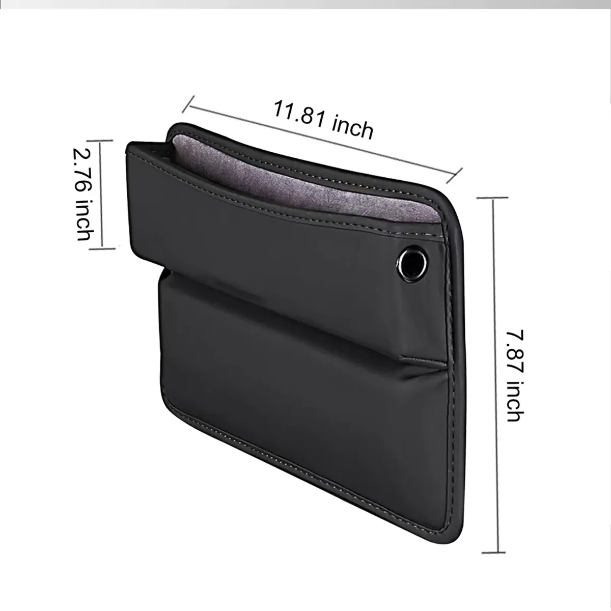 Car Seat Gap Filler Organizer, Custom-Fit For Car, Multifunctional PU Leather Console Side Pocket Organizer for Cellphones, Cards, Wallets, Keys WAJG226