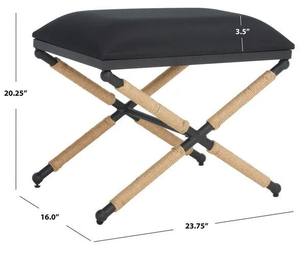 Carmelo Hemp Wrapped Ottoman Design: SFV2122B