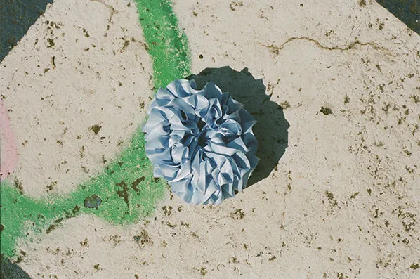 CARNATION SCRUNCHIE, BLUEBIRD