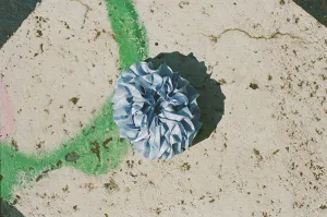 CARNATION SCRUNCHIE, BLUEBIRD