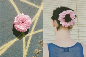 CARNATION SCRUNCHIE, LIPSTICK