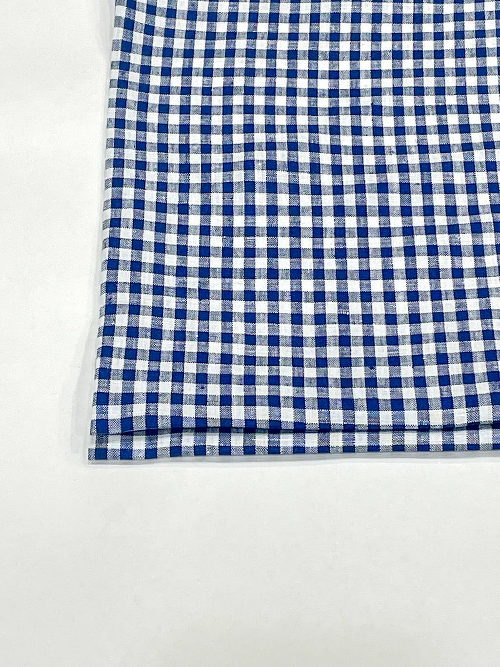 Checkered Pattern 100% Natural Linen Flat Roman Shade, Relaxed Roman Shade/CL1083
