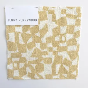 CHECKS in VANILLA - Fabric by the yard