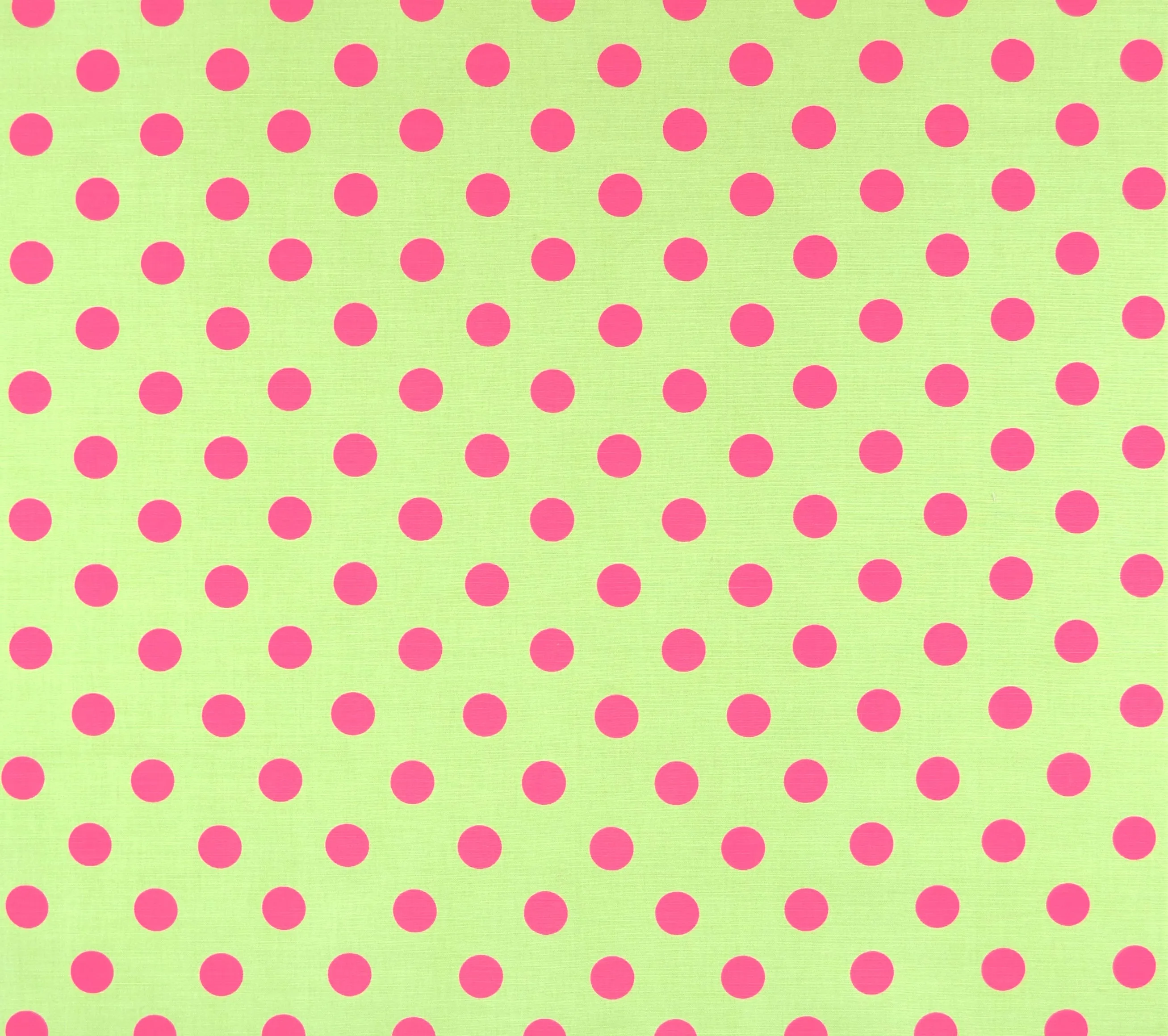 China Seas Fabric: Charade - Custom Lime Green / Pink Dots on Belgian Linen/Cotton