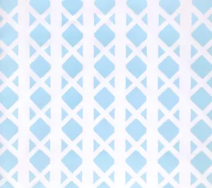 China Seas Fabric: Gazebo Blotch - Custom Turquoise on White Belgian Linen / Cotton