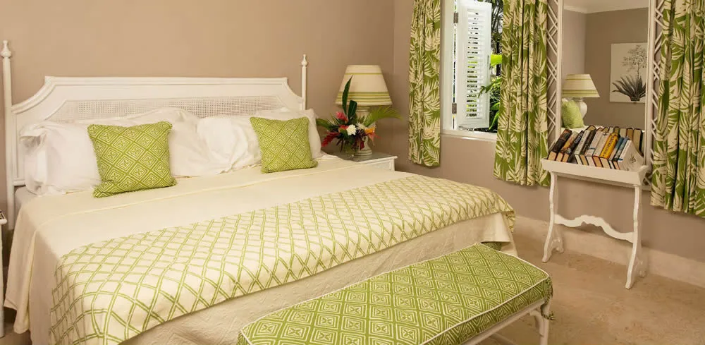 China Seas Fabric: Lyford Diamond Bamboo - Custom Jungle Green on White Belgian Linen/Cotton
