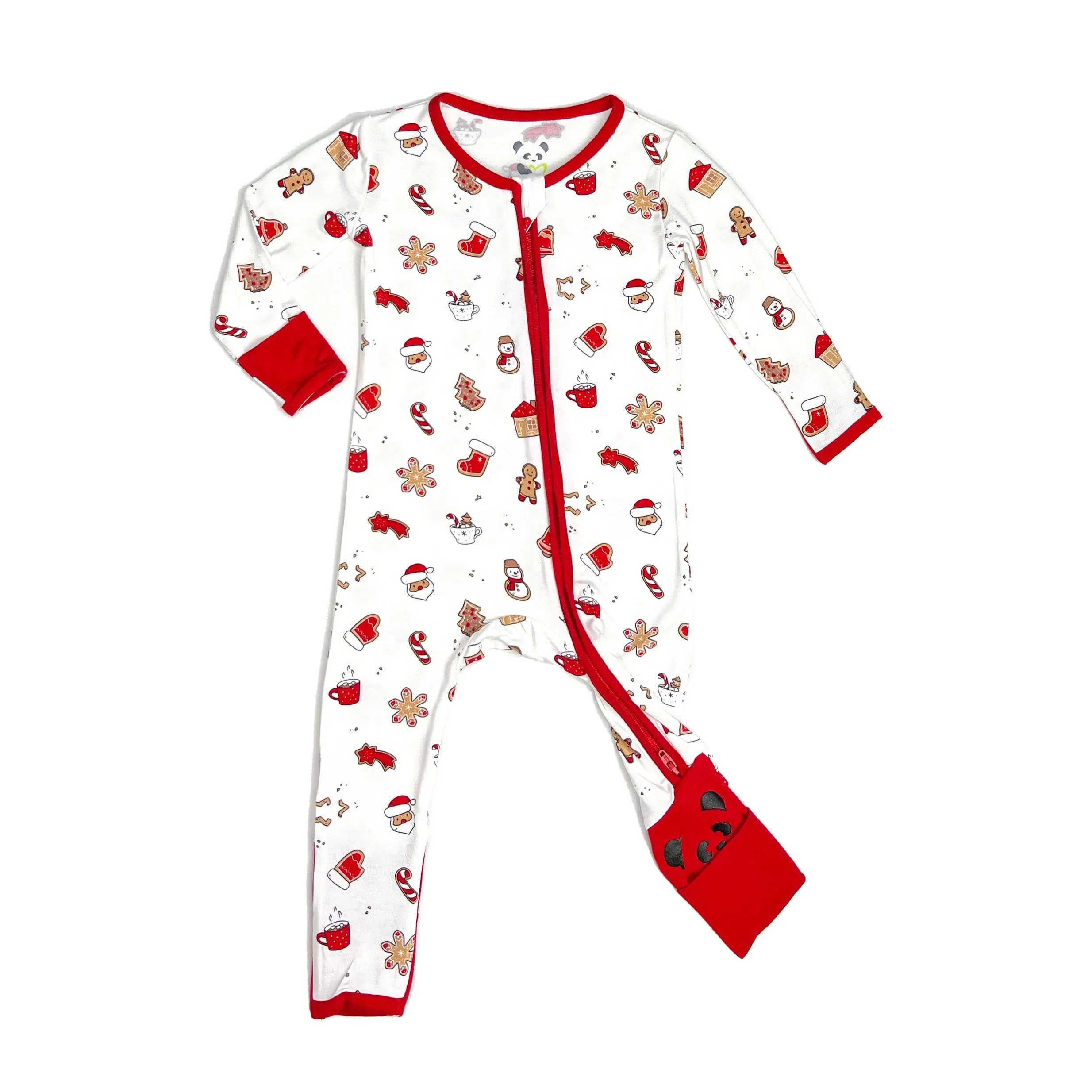 Christmas Cookies Bamboo Convertible Footie