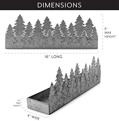Christmas Tree Galvanized Tray (Case of 10)