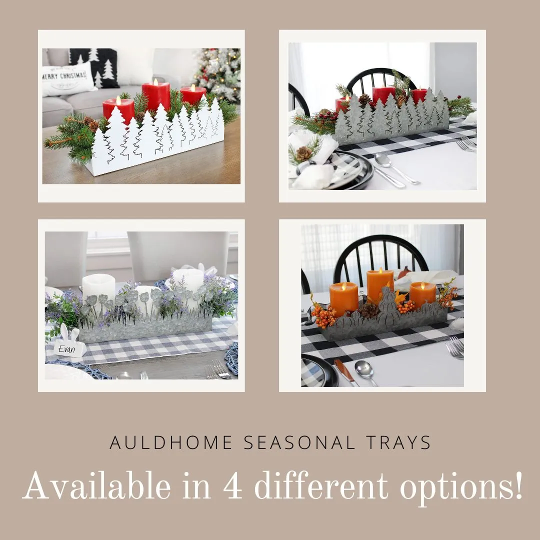 Christmas Tree Galvanized Tray (Case of 10)