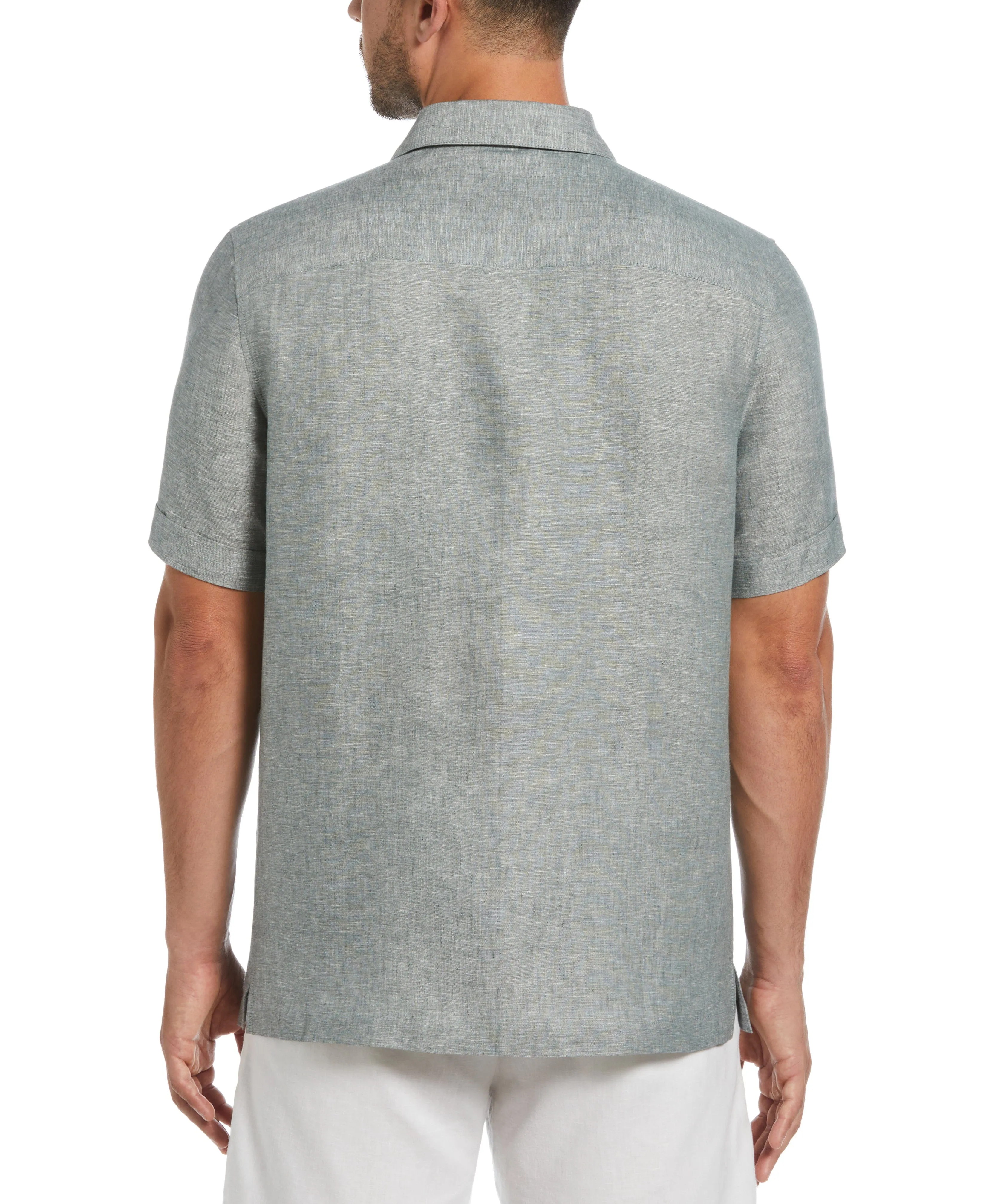 Classic Two-Tone Linen Shirt