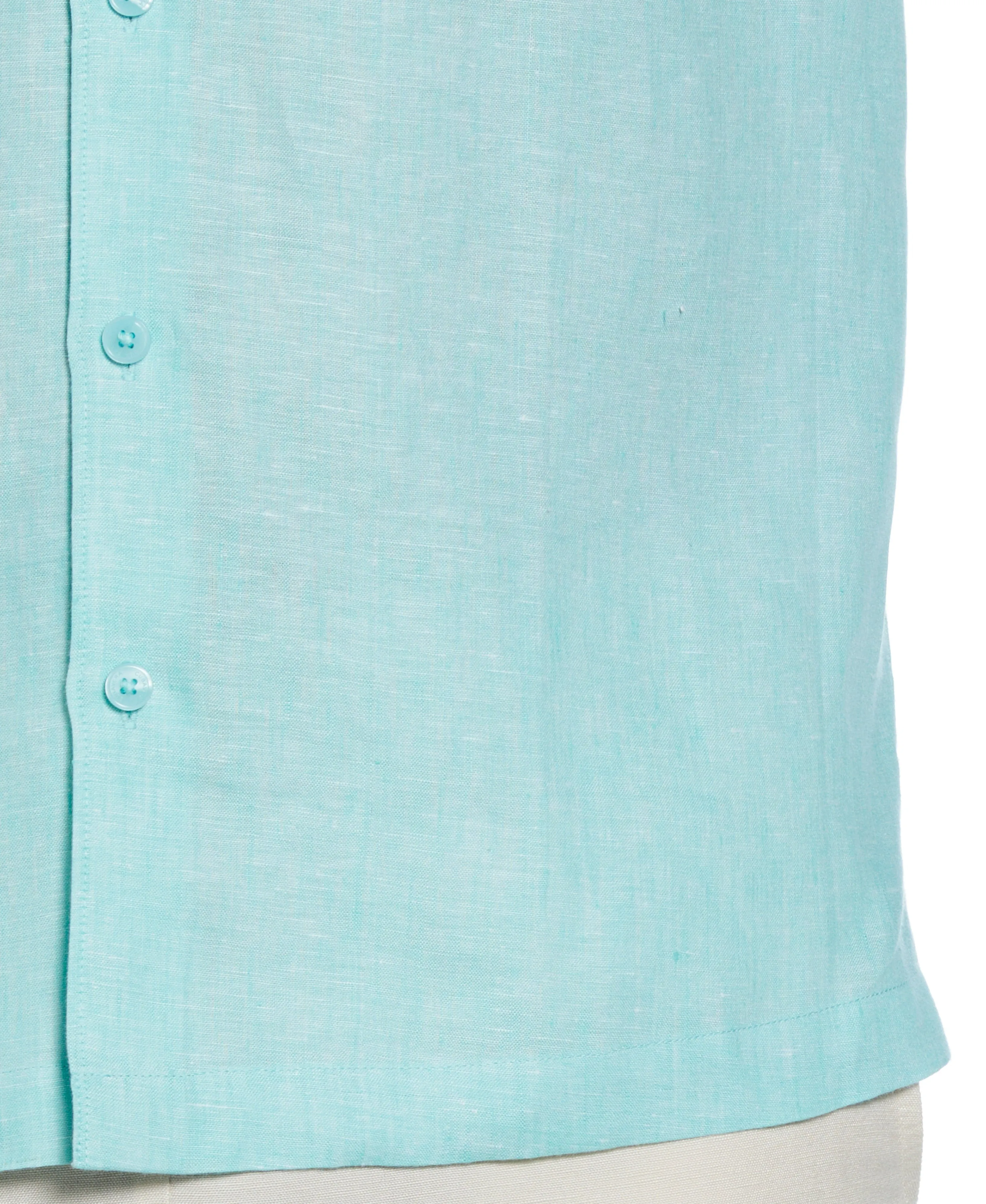 Classic Two-Tone Linen Shirt