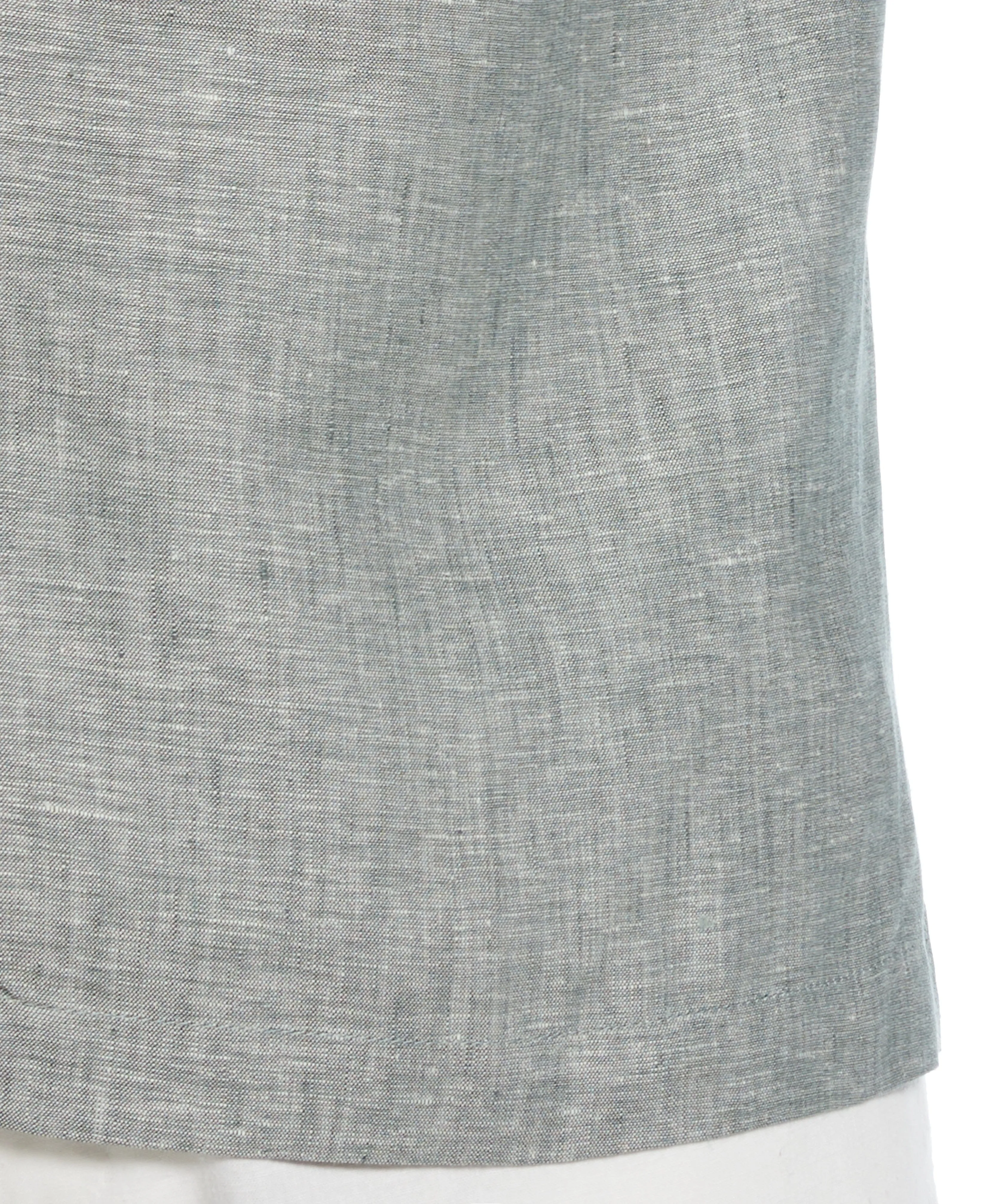 Classic Two-Tone Linen Shirt