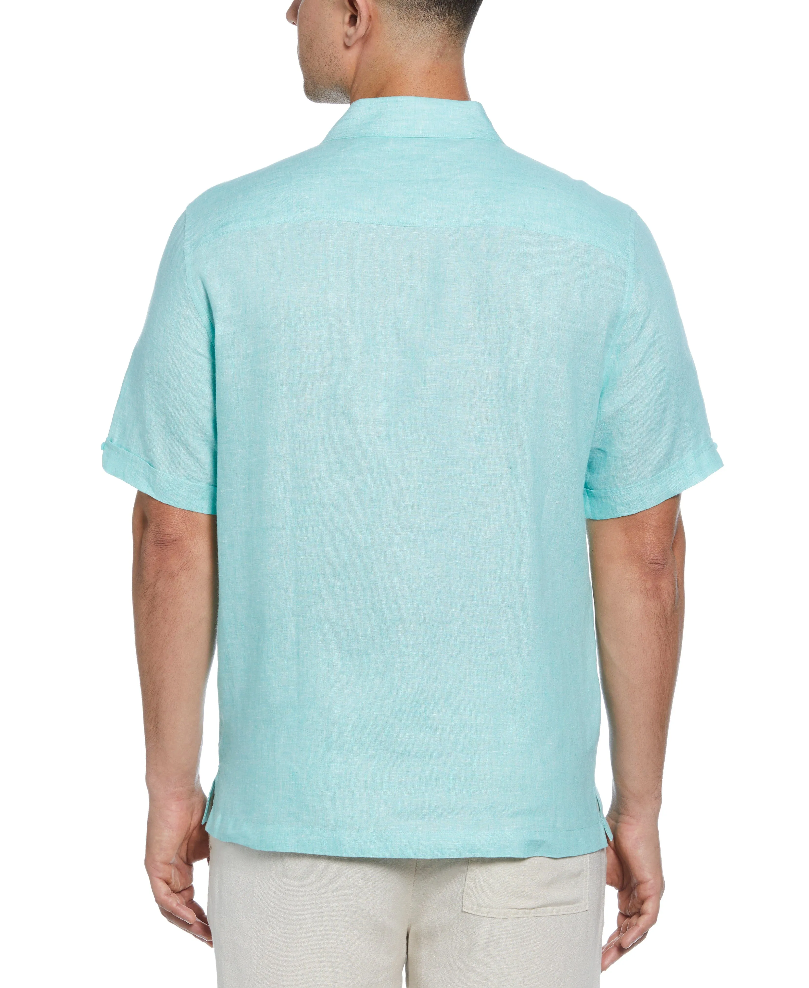 Classic Two-Tone Linen Shirt