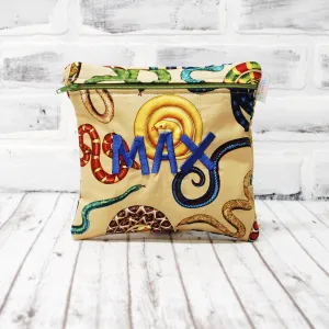 Colorful Snakes Personalized Reusable Food Bag