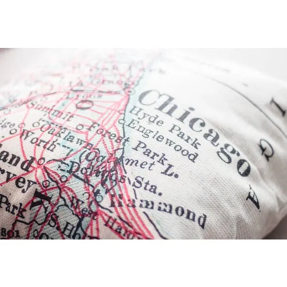 Connecticut Map Pillow
