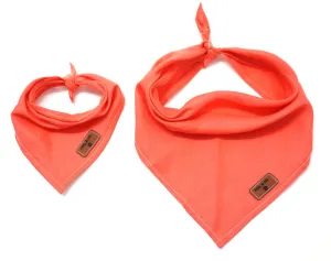 Coral - Pure Linen Bandana