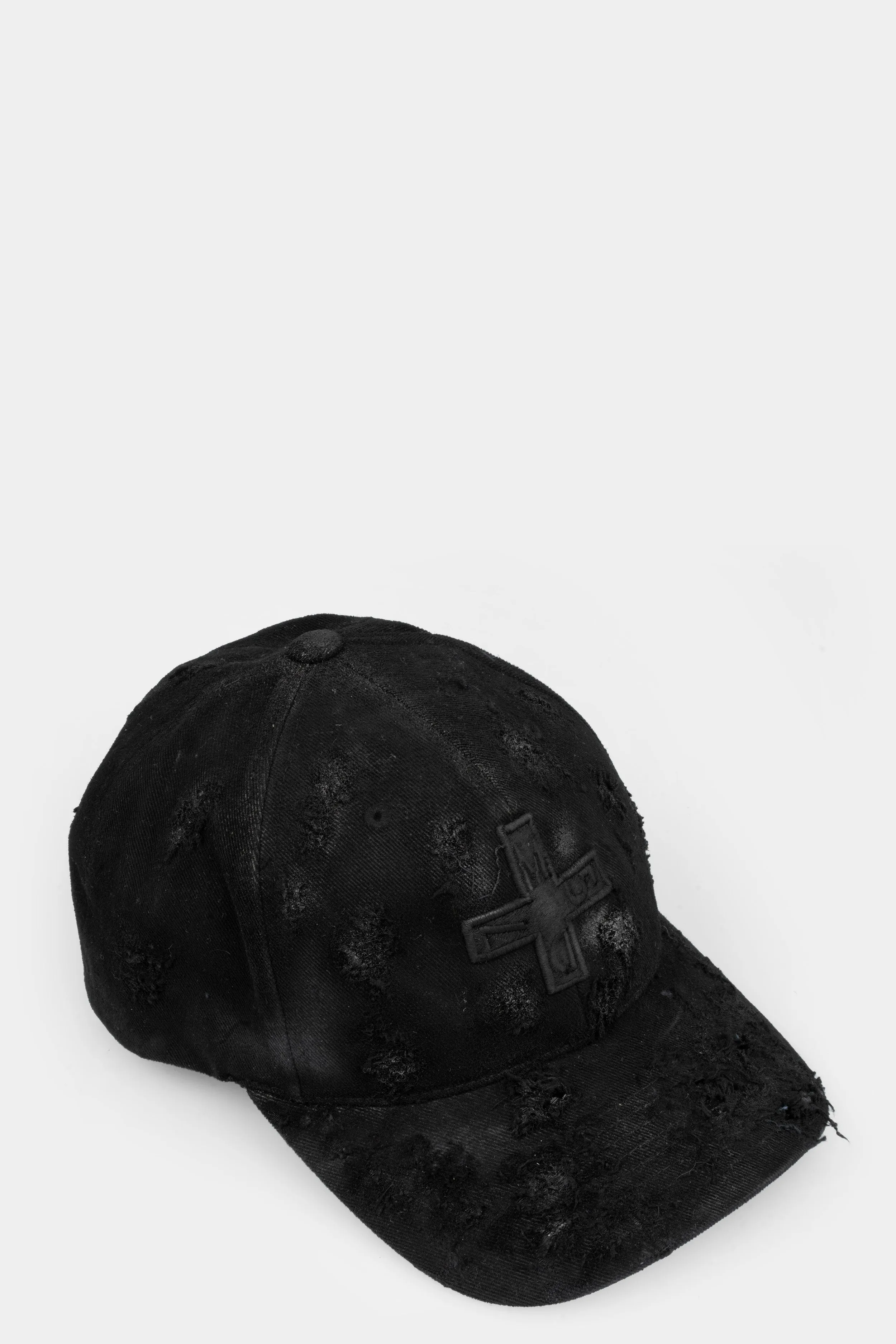 Cotton baseball cap, Leather effect coating