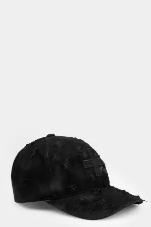 Cotton baseball cap, Leather effect coating