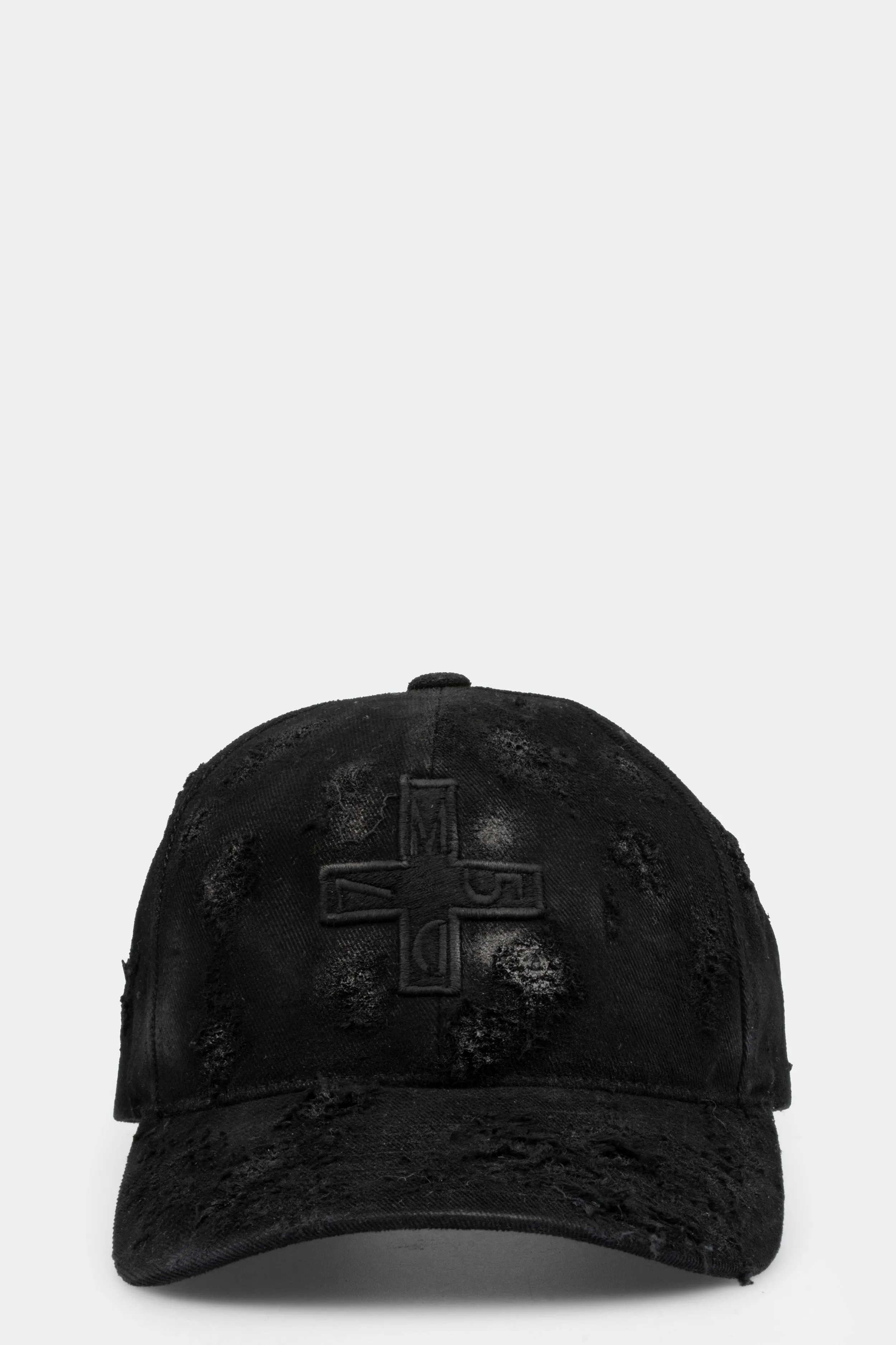 Cotton baseball cap, Leather effect coating