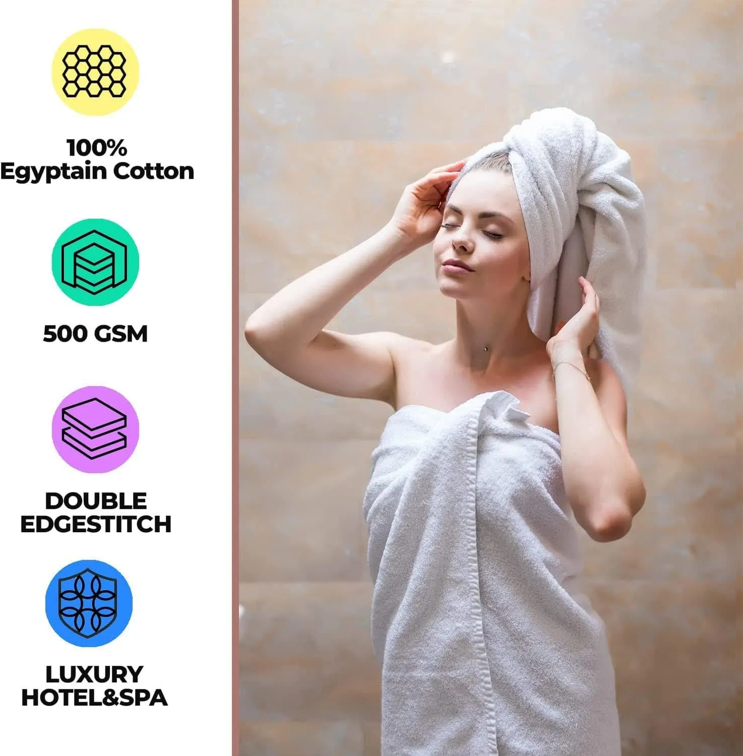 Cotton Grey Jumbo Bath Sheets Extra Large Thick Bathroom Towels