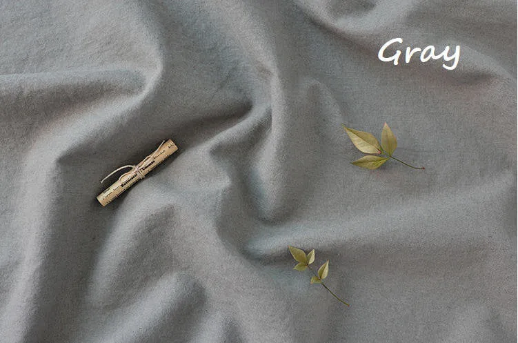Cotton Linen Fabric, Gray Tone Linen Fabric, Solid Linen Blend, Bio-washing Linen, Quality Korean Fabric  - By the Yard /52387
