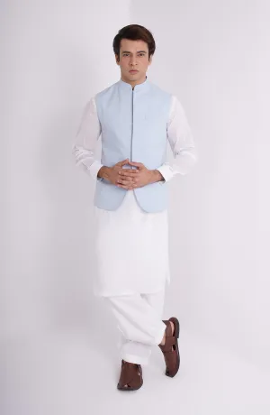 Cotton Linen Mens Waistcoat